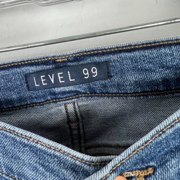 NWOT Level 99 High Rise Skinny Crop Jeans Medium Wash Plus Size 16 NEW D1161 - Picture 4 of 9
